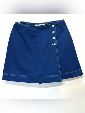 Vintage- 💙 Koret of California- Navy Mini Skort with White Contrast Stitching 🤍